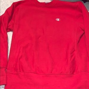 red champion crewneck